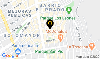 Mapa de City Pizza en Bucaramanga
