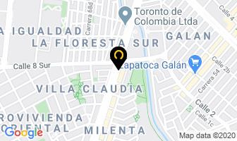 Mapa de Clásicos Tejada en Bogotá D.C