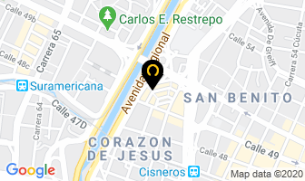 Mapa de Claudy Bordados en Medellín