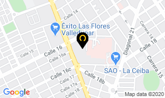 Mapa de Clínica Arenas en Valledupar