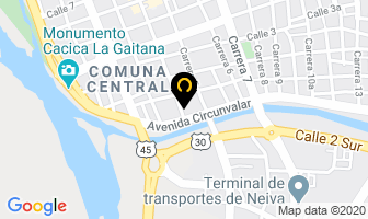 Mapa de Clínica Cafetera en Neiva