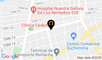 Mapa de Clínica Cedes Ltda. en Riohacha
