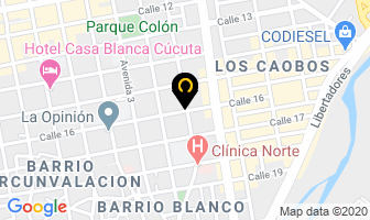 Mapa de Clínica Ceginob Ltda. en Cúcuta