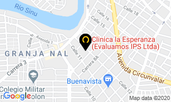 Mapa de Clínica Corsalud S.a. en Montería