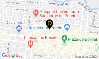 Mapa de Clínica Cruz Verde Ltda. en Pereira