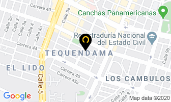 Mapa de Clinica De Endodoncia en Cali