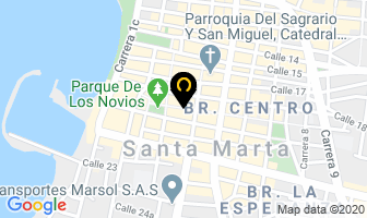 Mapa de Clínica De La Ropa en Santa Marta