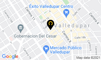 Mapa de Clínica Del Niño Ltda en Valledupar