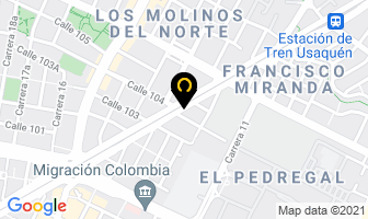 Mapa de Clínica Dental Network en Bogotá D.C