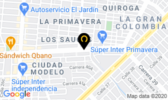 Mapa de Clínica Electrónica en Cali