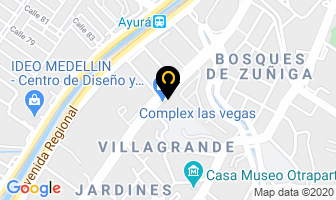 Mapa de Clínica Odontosur en Envigado