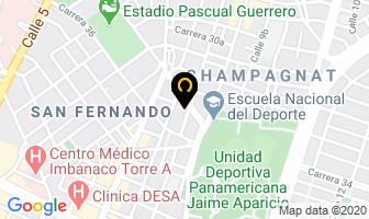 Mapa de Clínica Rey David en Cali