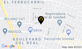 Mapa de Clínica San Carlos en Soledad
