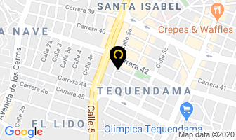 Mapa de Clínica Saname en Cali