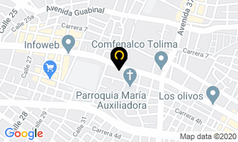 Mapa de Clinicas Odontologicas Roa en Ibagué