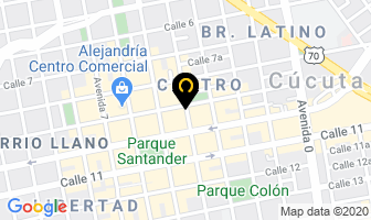 Mapa de Clinicas Odontologicas Sonricenter en Cúcuta