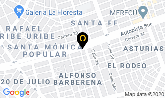 Mapa de Clinifibra en Cali