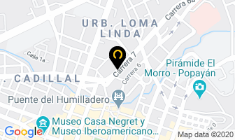 Mapa de Clóset's Cristancho en Popayán