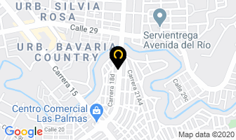 Mapa de C.m. Vidrios en Santa Marta