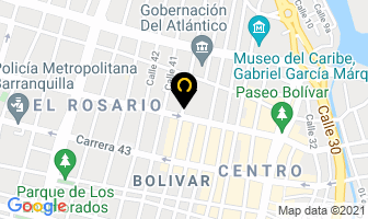 Mapa de Coaservinet en Barranquilla