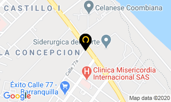 Mapa de Coats Cadena S.a. en Barranquilla