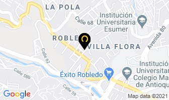 Mapa de Coberteck en Medellín