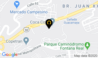 Mapa de Coca-cola en Bucaramanga