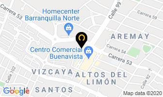 Mapa de Coccole en Barranquilla