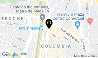 Mapa de Cocina China Panda Express en Medellín