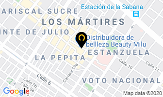 Mapa de Cocina Mundial en Bogotá D.C