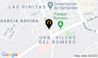 Mapa de Cocinas Integrales Arca en Bucaramanga