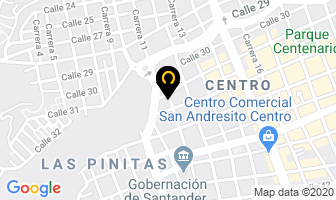 Mapa de Cocinas Integrales Formanal en Bucaramanga