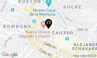 Mapa de Cocinas Integrales La 45 en Medellín