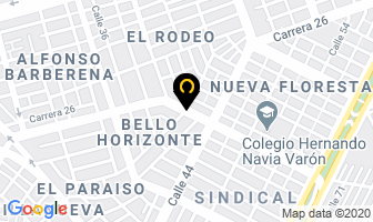 Mapa de Cocinas Integrales Resi Mármol en Cali