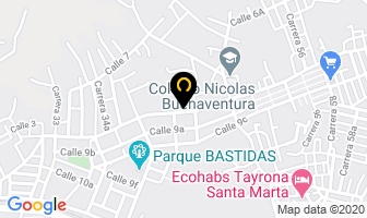 Mapa de Cocinas Integrales Ripoll en Santa Marta