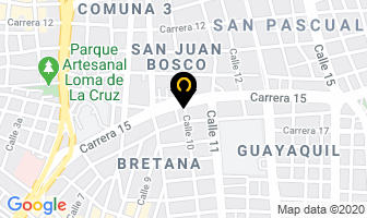 Mapa de Cocinas Integrales Tecnimármol en Cali