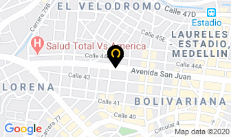 Mapa de Cocinas Rionegro en Medellín