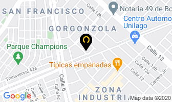 Mapa de Cocindinox Ltda en Bogotá D.C