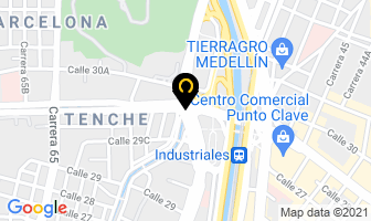 Mapa de Cocker Vias 3 Ltda en Medellín