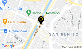 Mapa de Codornices La Palma en Medellín