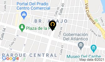 Mapa de Cofecciones Tuniforme en Barranquilla