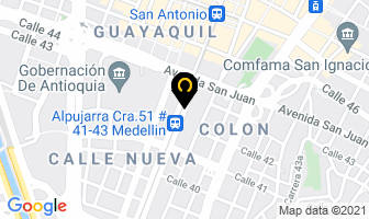 Mapa de Coffe & Drinks Center en Medellín