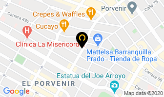 Mapa de Cognitor Representante Judicial en Barranquilla