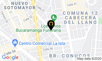 Mapa de Coinversiones Ltda. en Bucaramanga