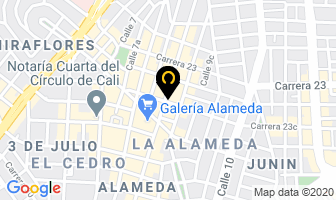 Mapa de Colchonería Continental en Cali
