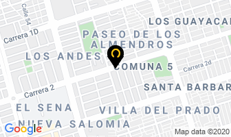 Mapa de Colchonería Don Danilo en Cali
