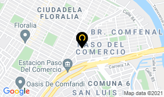 Mapa de Colchonería El Comercio en Cali