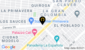Mapa de Colchonería Rodac en Cali