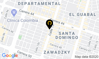 Mapa de Colchones Angelita en Cali
