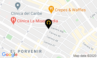 Mapa de Colchones Comfort en Barranquilla
